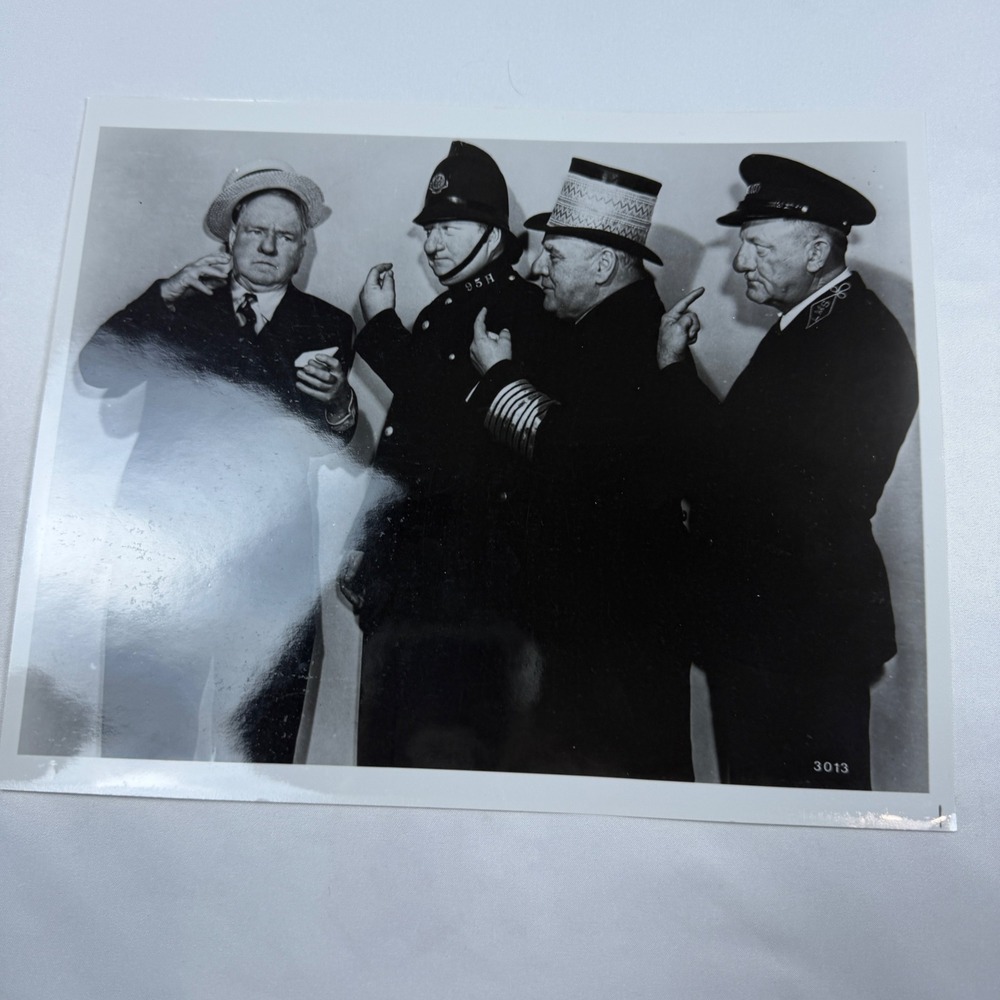 W.C. Fields Vintage Press Photo 8x10 Black White Classic Comedy Movie Still 3013